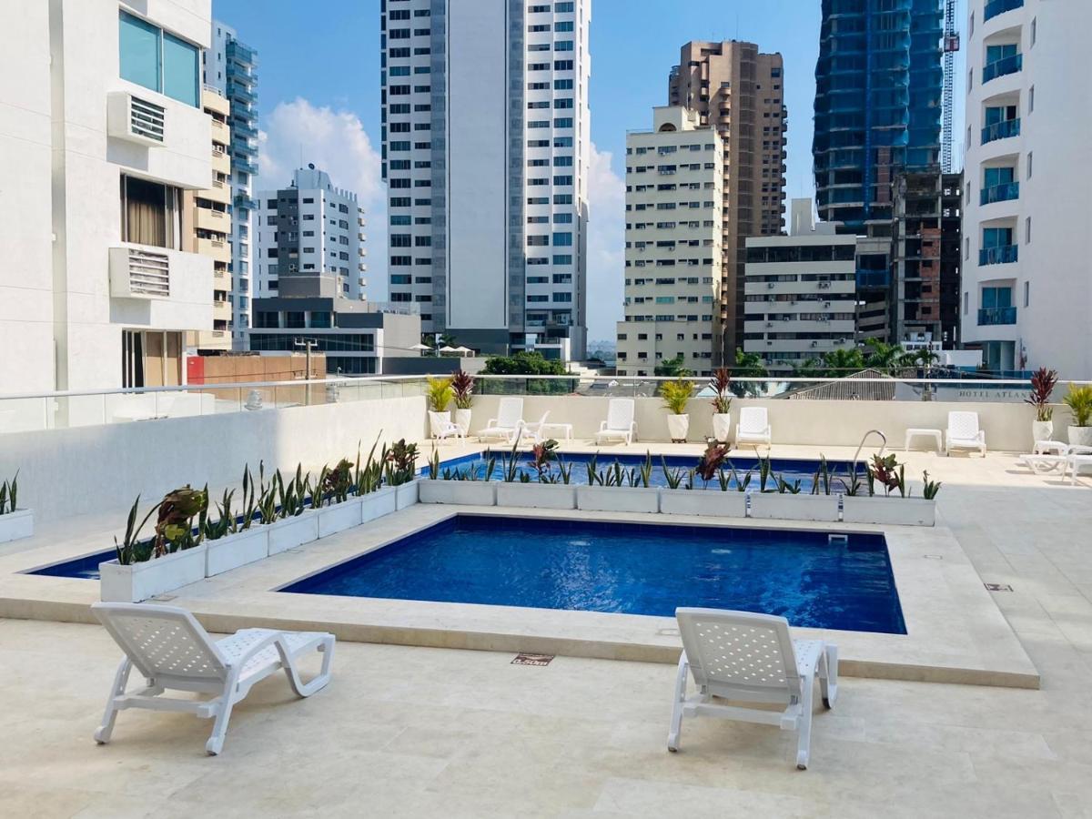 Apartamento 1804 Cartagena Bocagrande Hermosa Vista A 1 Cuadra De La Playa Appartement Buitenkant foto