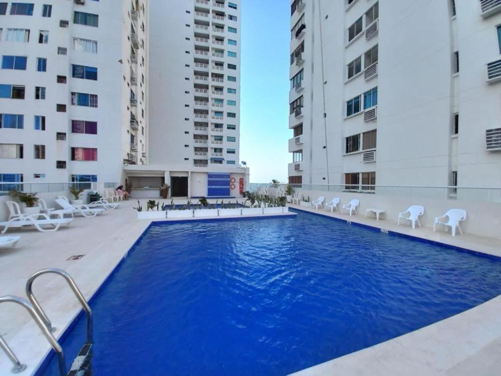 Apartamento 1804 Cartagena Bocagrande Hermosa Vista A 1 Cuadra De La Playa Appartement Buitenkant foto