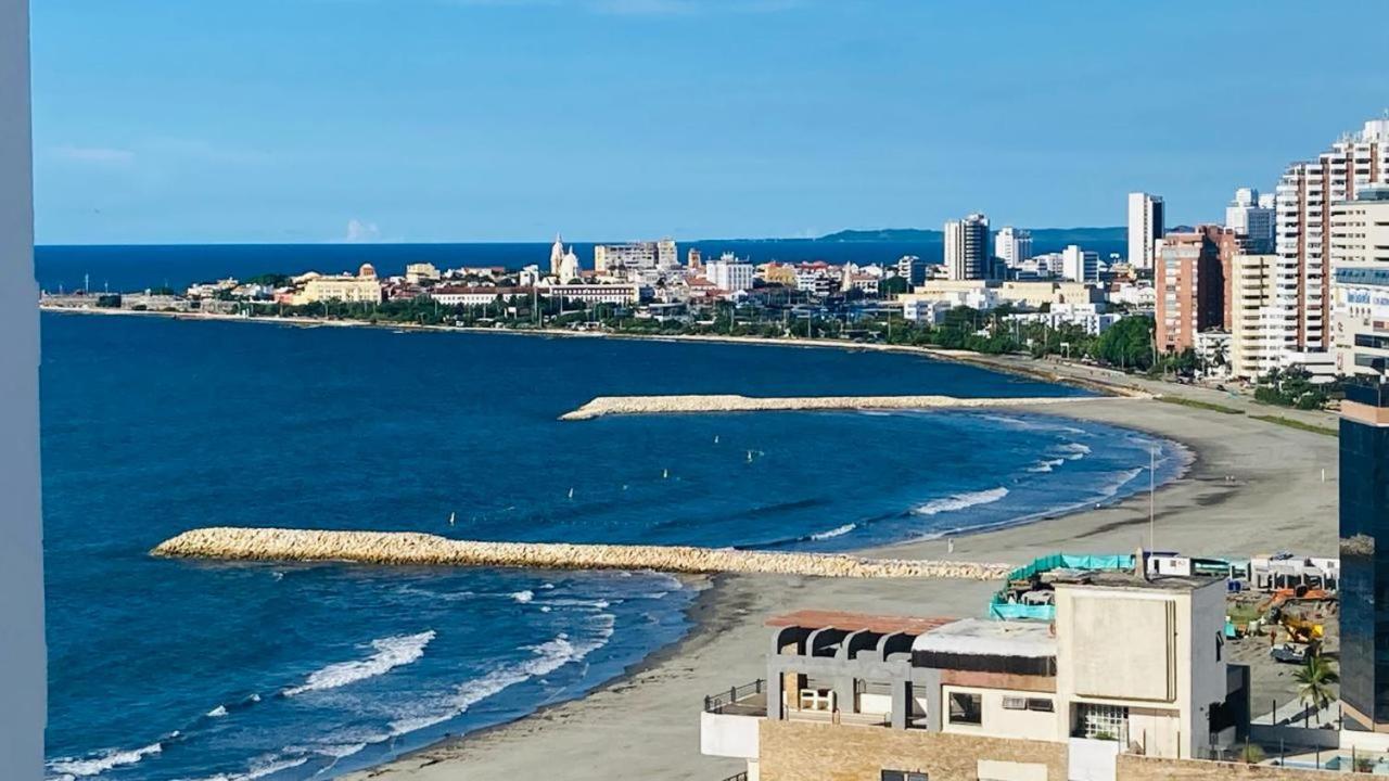 Apartamento 1804 Cartagena Bocagrande Hermosa Vista A 1 Cuadra De La Playa Appartement Buitenkant foto